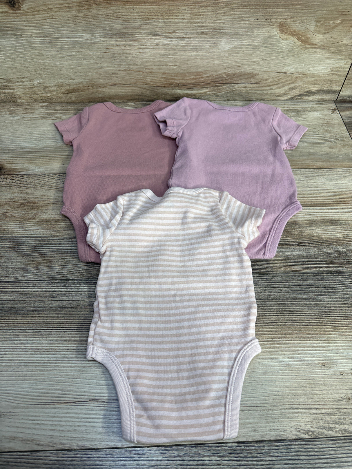 Cloud Island 3pk Bodysuits Pink sz 0-3m
