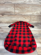 Carter's Plaid Blanket Sleep Sack Red sz 3-6m
