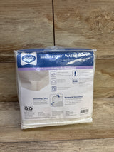 NEW Sealy SecureStay Waterproof Fitted Crib Mattress Pad Cover White 28x52''