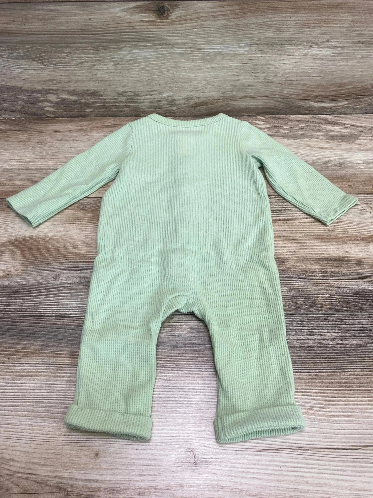 Cat & Jack Thermal Knit Coverall Green sz 3-6m