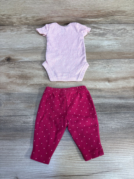 Child Of Mine 2pc Bodysuit & Pants Pink sz Preemie - Me n Mommy To Be