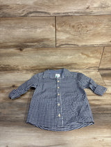 NEW OshKosh Button Up Gingham Shirt Blue sz 3T