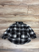 Old Navy Soft-Brushed Plaid Shacket Black sz 4T - Me n Mommy To Be