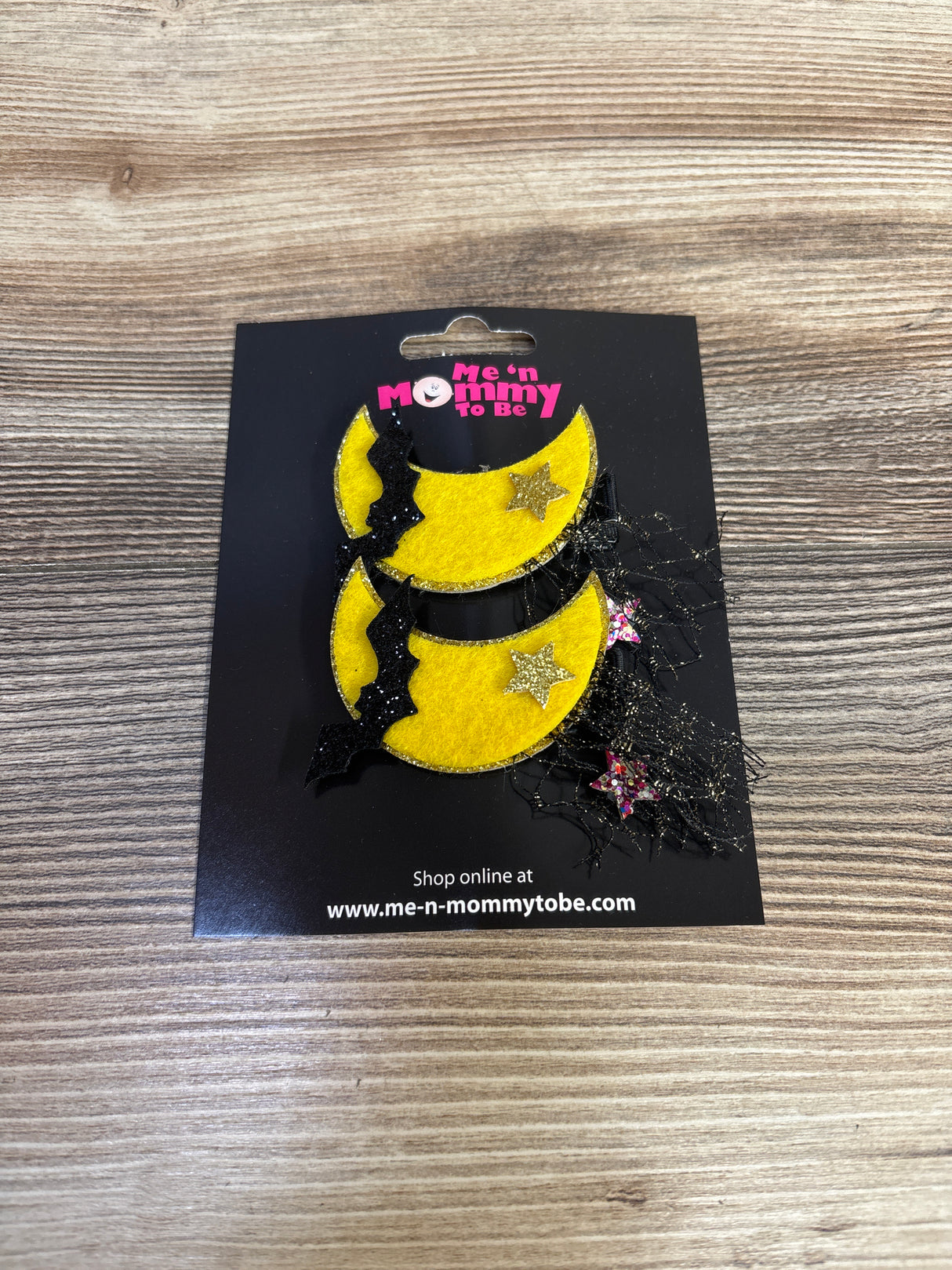 NEW Halloween Moon Hair Bows, 2pk