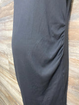 Ribbed Ruched Dress Black sz Small