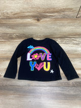 Children's Place Love You Shirt Black sz 2T