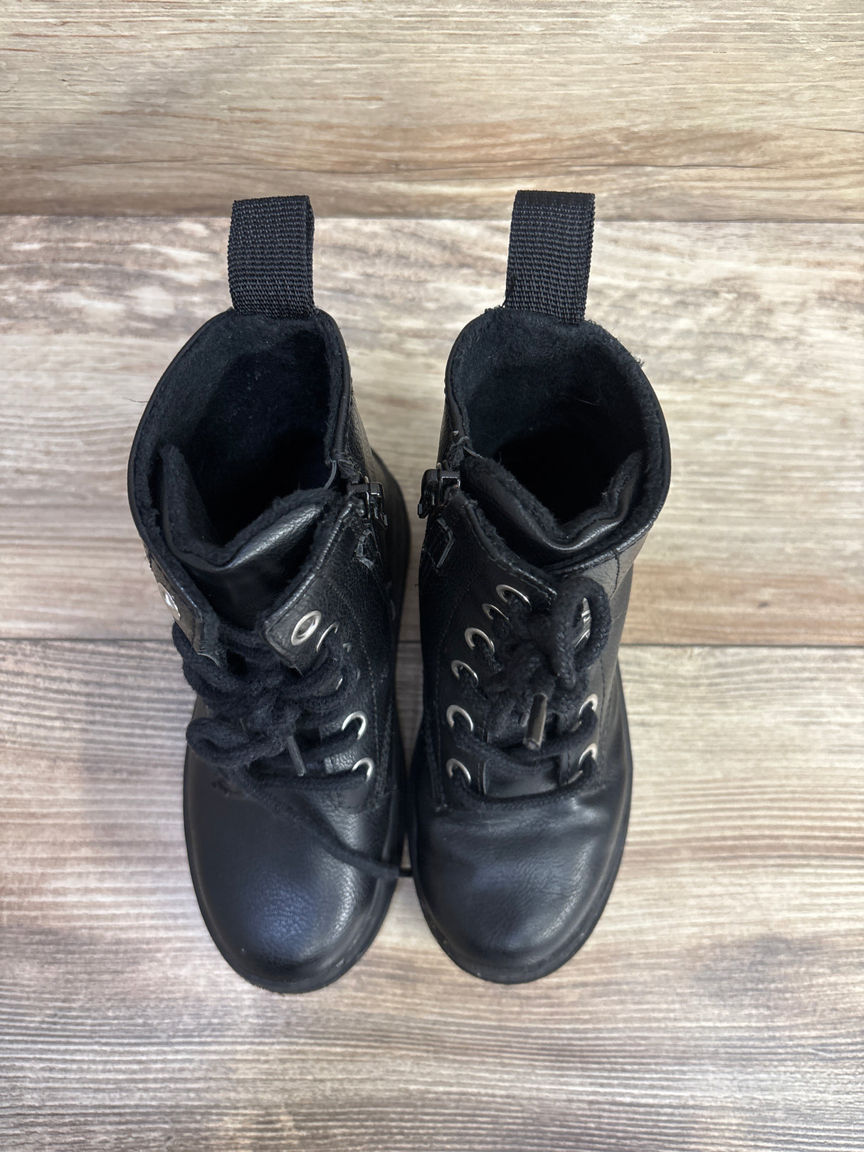 H&M Lace Up Boots Black sz 10c