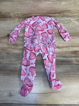 Posh P Besties Ruffled Zippered One Piece Footie Lilac sz 3-6m