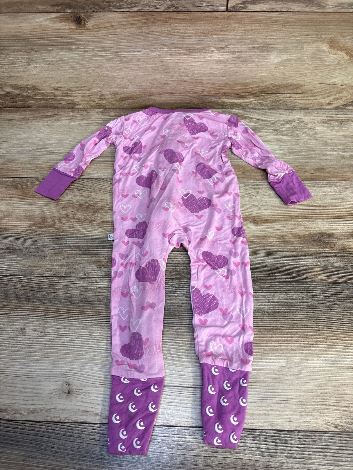 Snuggle Bums Valentines Day Convertible Sleeper Pink sz 6-9m