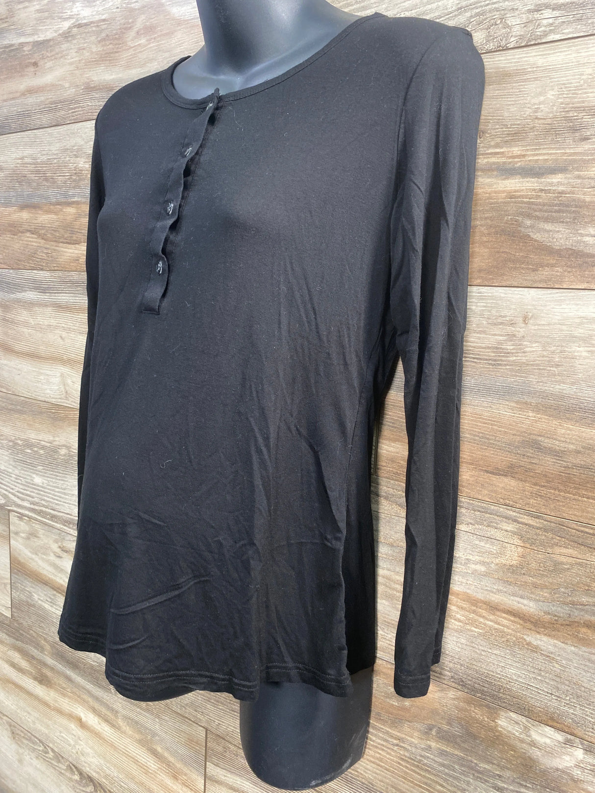 Bearsland Henley Shirt Black sz Small