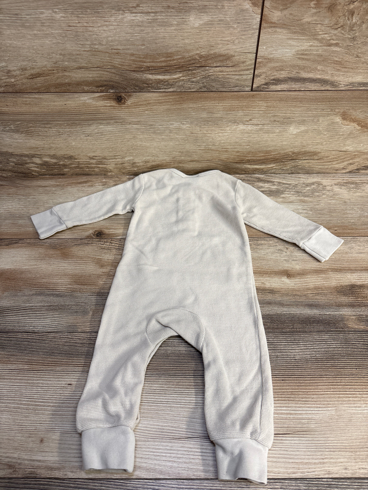 Little Bipsy Waffle Romper Beige sz 9-12m