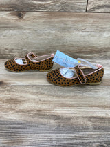 NEW Cat & Jack Addy Ballet Flats Cheetah Print Tan sz 9c