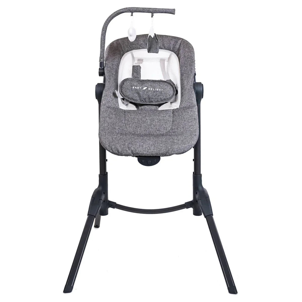 NEW Baby Delight Bloom Soothing Adjustable Lounger in Charcoal