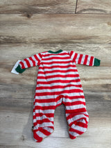 NEW Just One You Striped Reindeer Blanket Sleeper Red sz Newborn