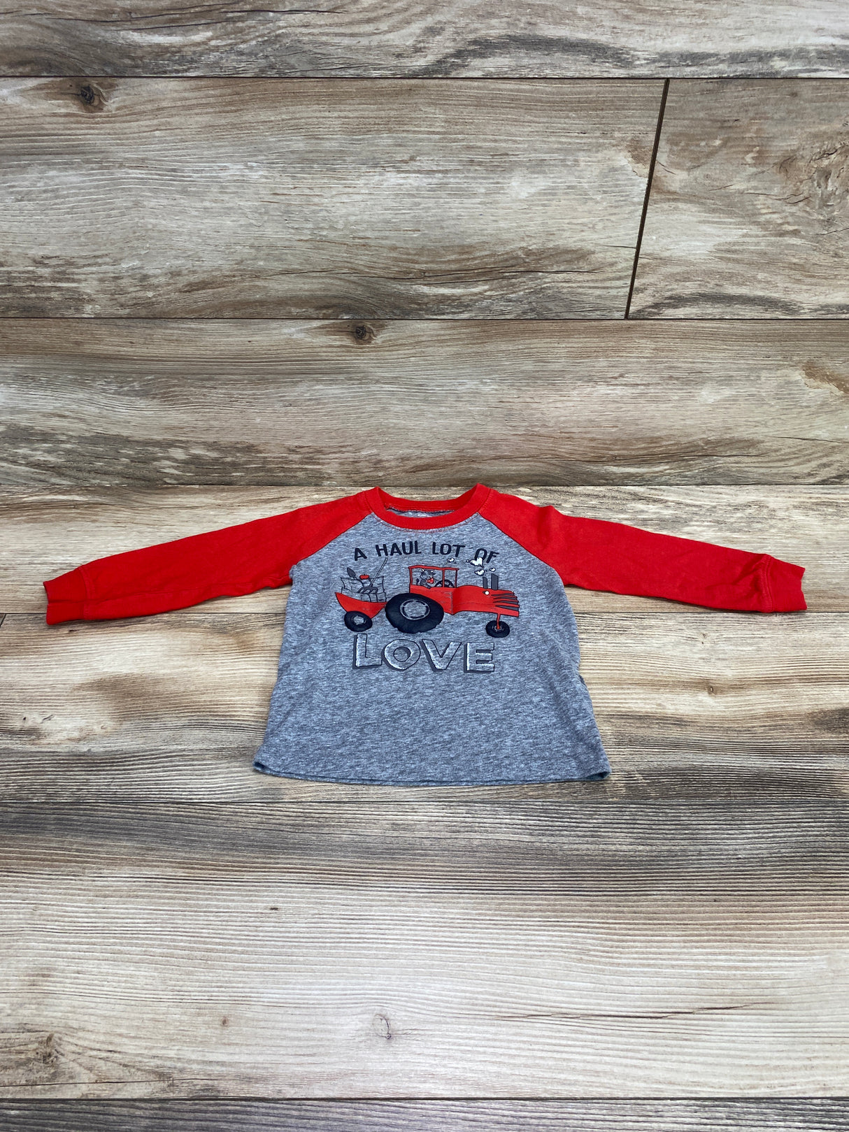 Carter's A Haul Lot Of Love Shirt Red sz 18m