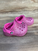 Crocs Baya Lined Clogs Pink Glitter sz 6c