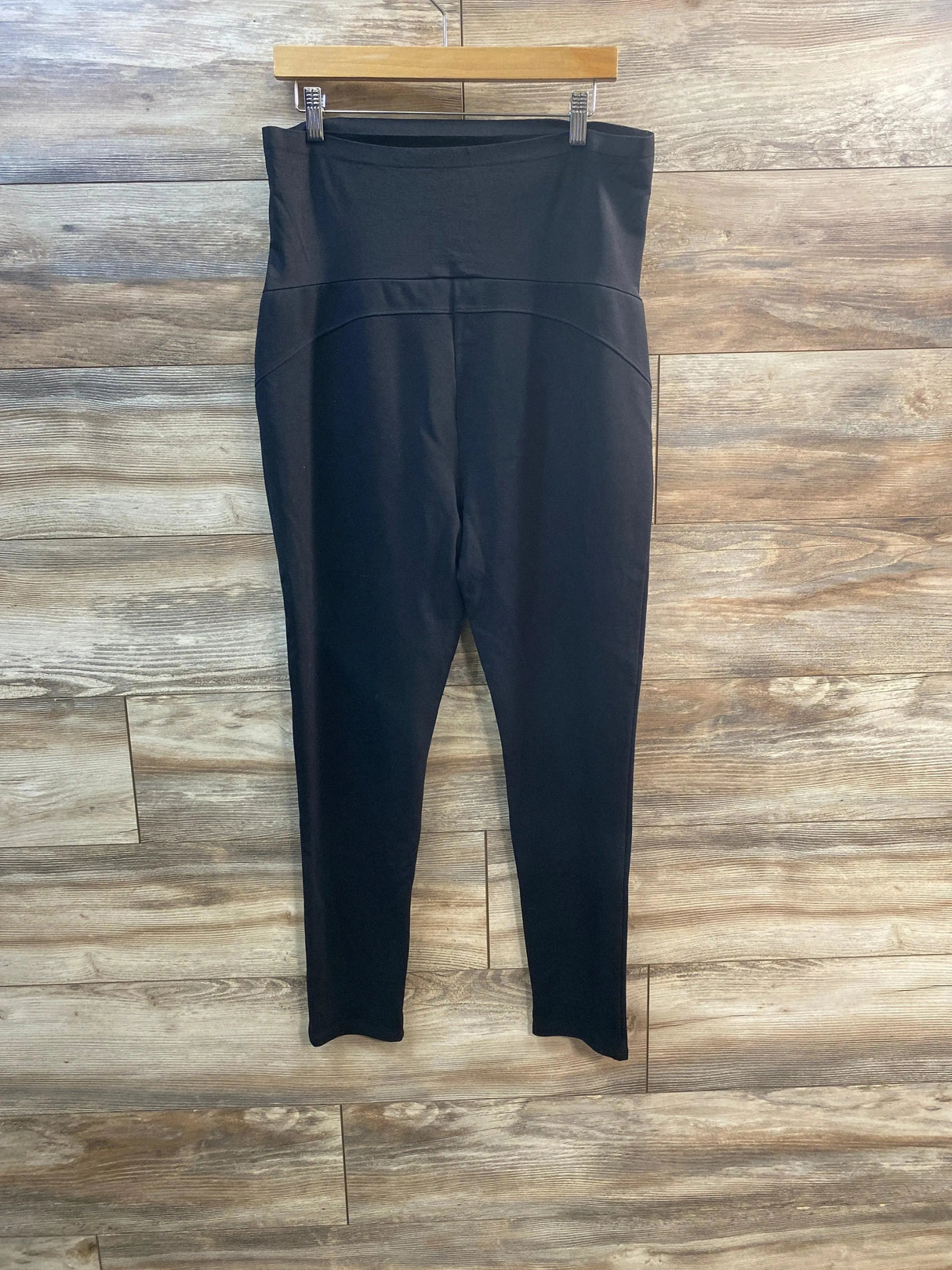 Time and Tru Maternity Full Panel Pants Black sz XL - Me 'n Mommy To Be