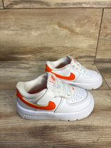 Nike Force 1 Low EasyOn TD'White Safety Orange' Sneakers sz 6c