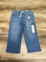 NEW Okie Dokie Straight Drawstring Blue Jeans sz 2T