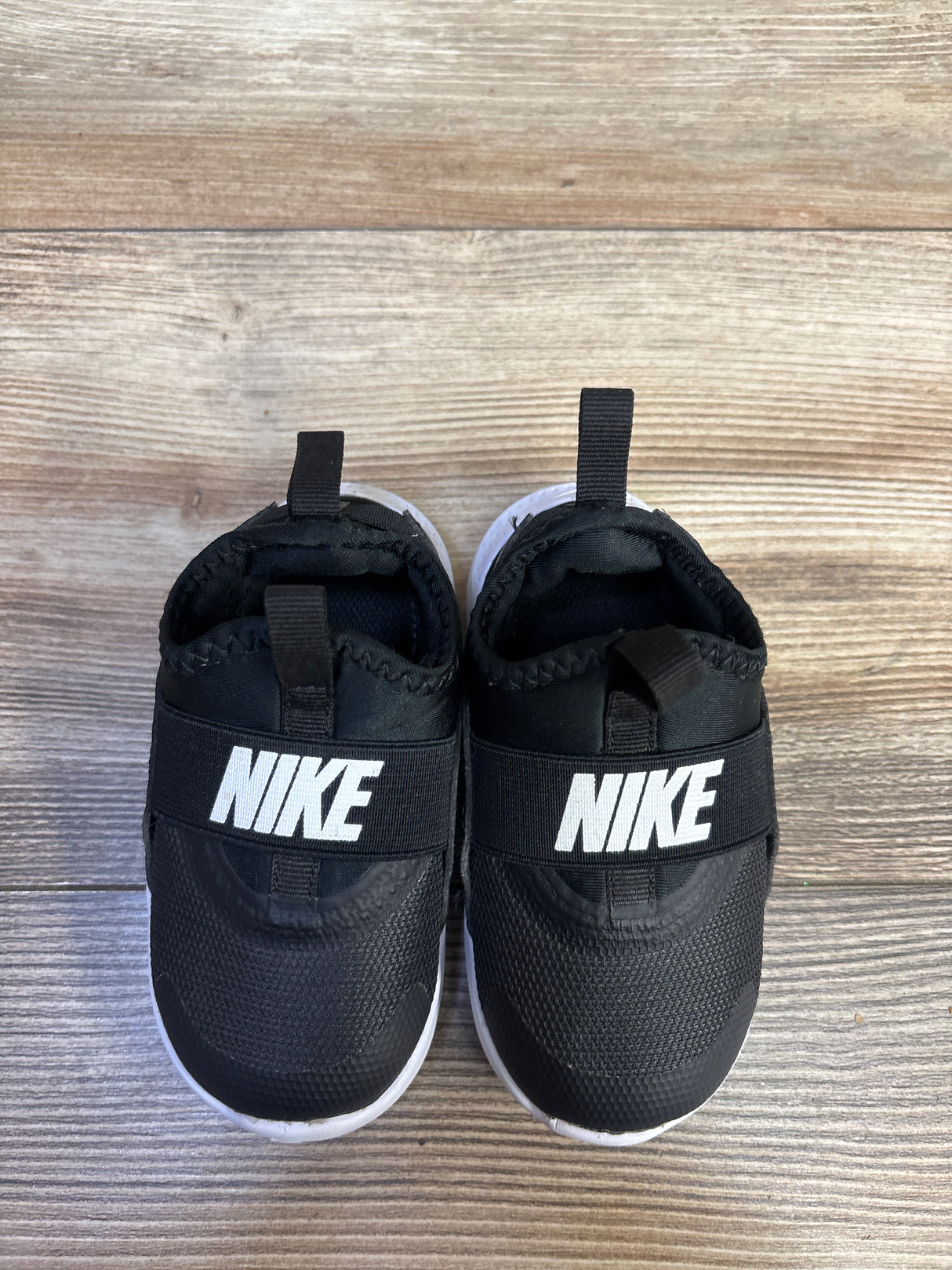 Nike Flex Runner 4 TD 'Black White' Sneakers sz 6c