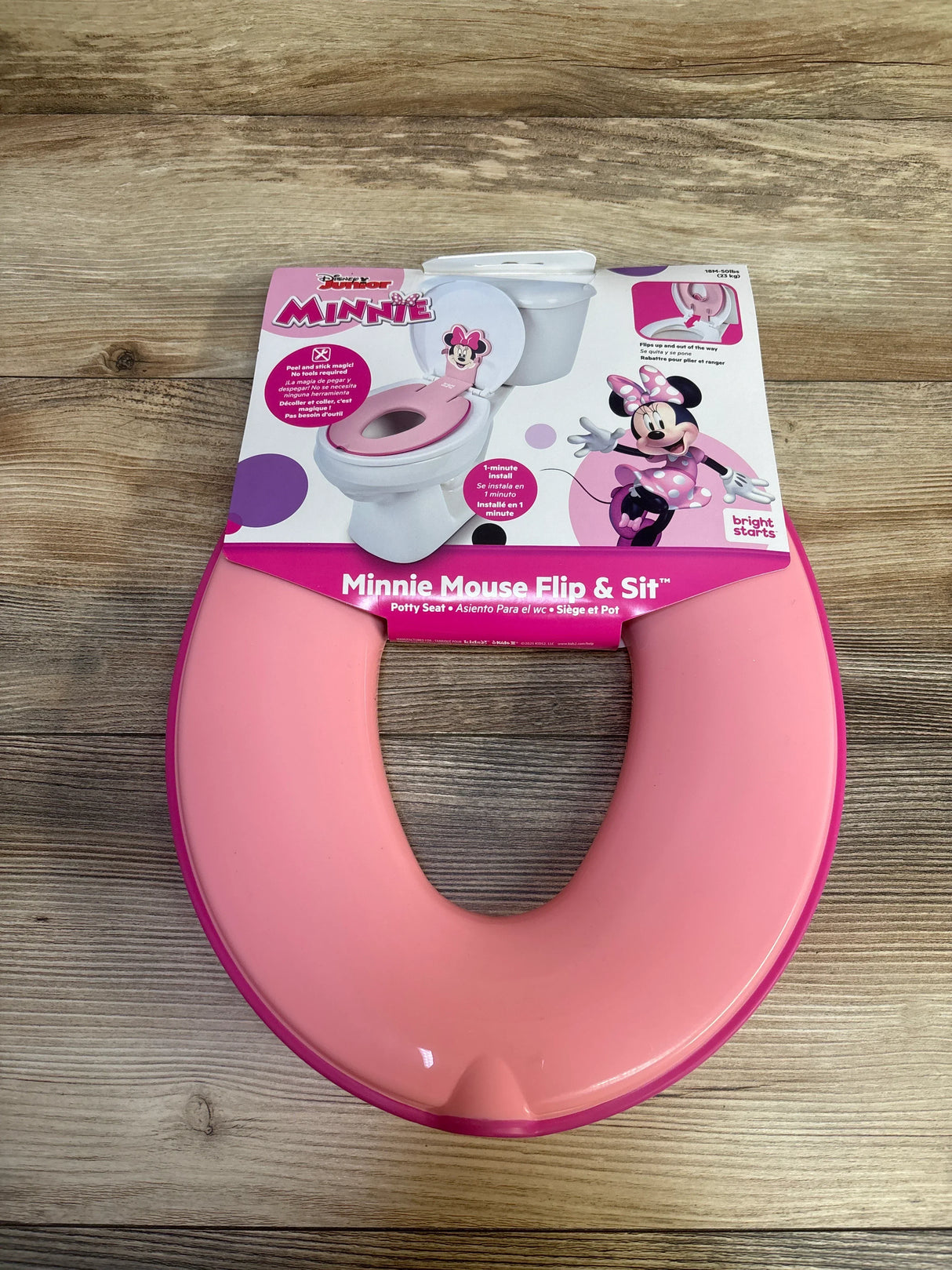 NEW Bright Starts Disney Junior Minnie Mouse Flip & Sit Potty Seat