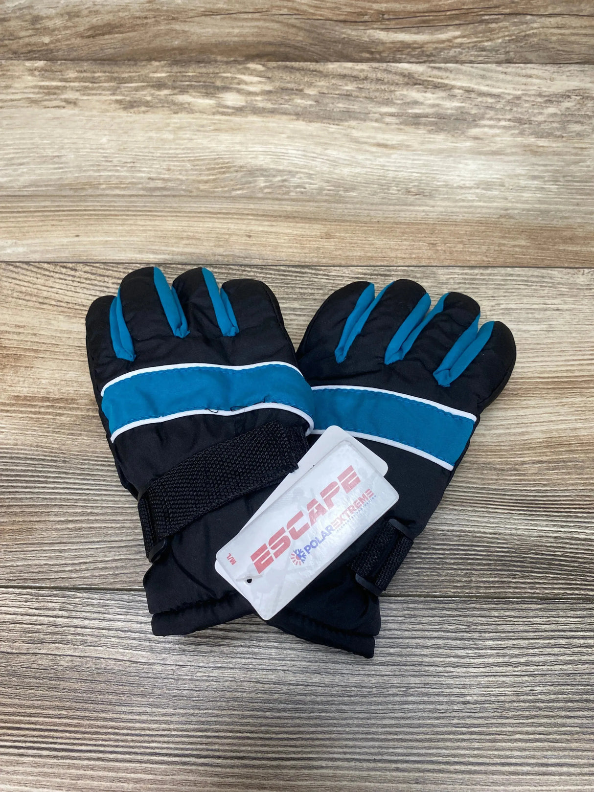 NEW Polar Extreme Insulated Teal Stripe Youth Gloves