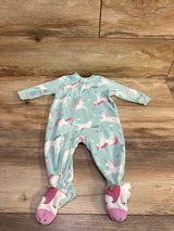 Carter's Unicorn Blanket Sleeper Blue sz 6m