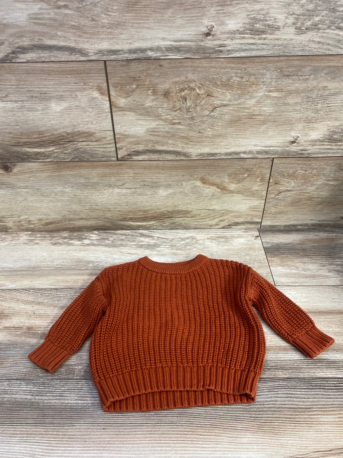Cat & Jack Knit Pullover Sweater Rust sz 3-6m