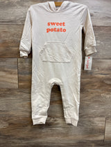 NEW Cat & Jack Sweet Potato Hooded Romper Beige sz 18m