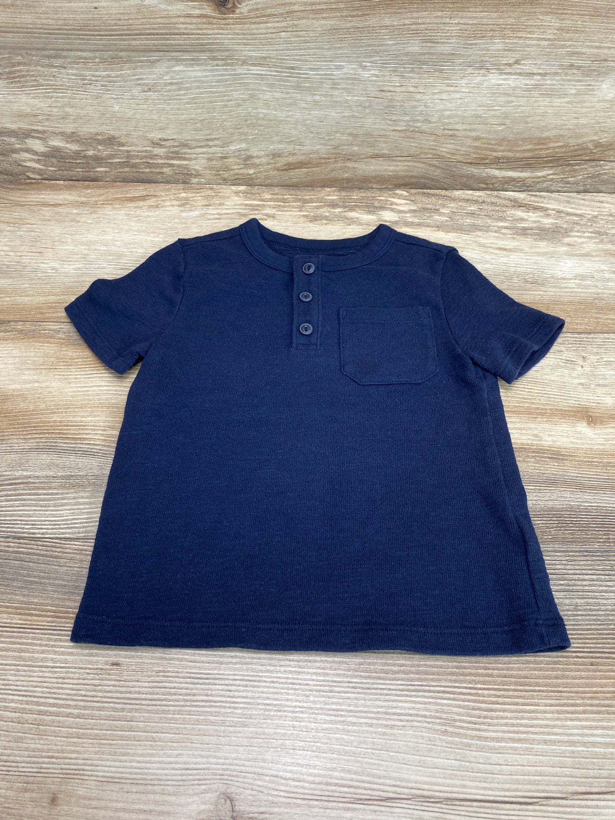 Old Navy Henley Pocket Shirt Navy sz 2T