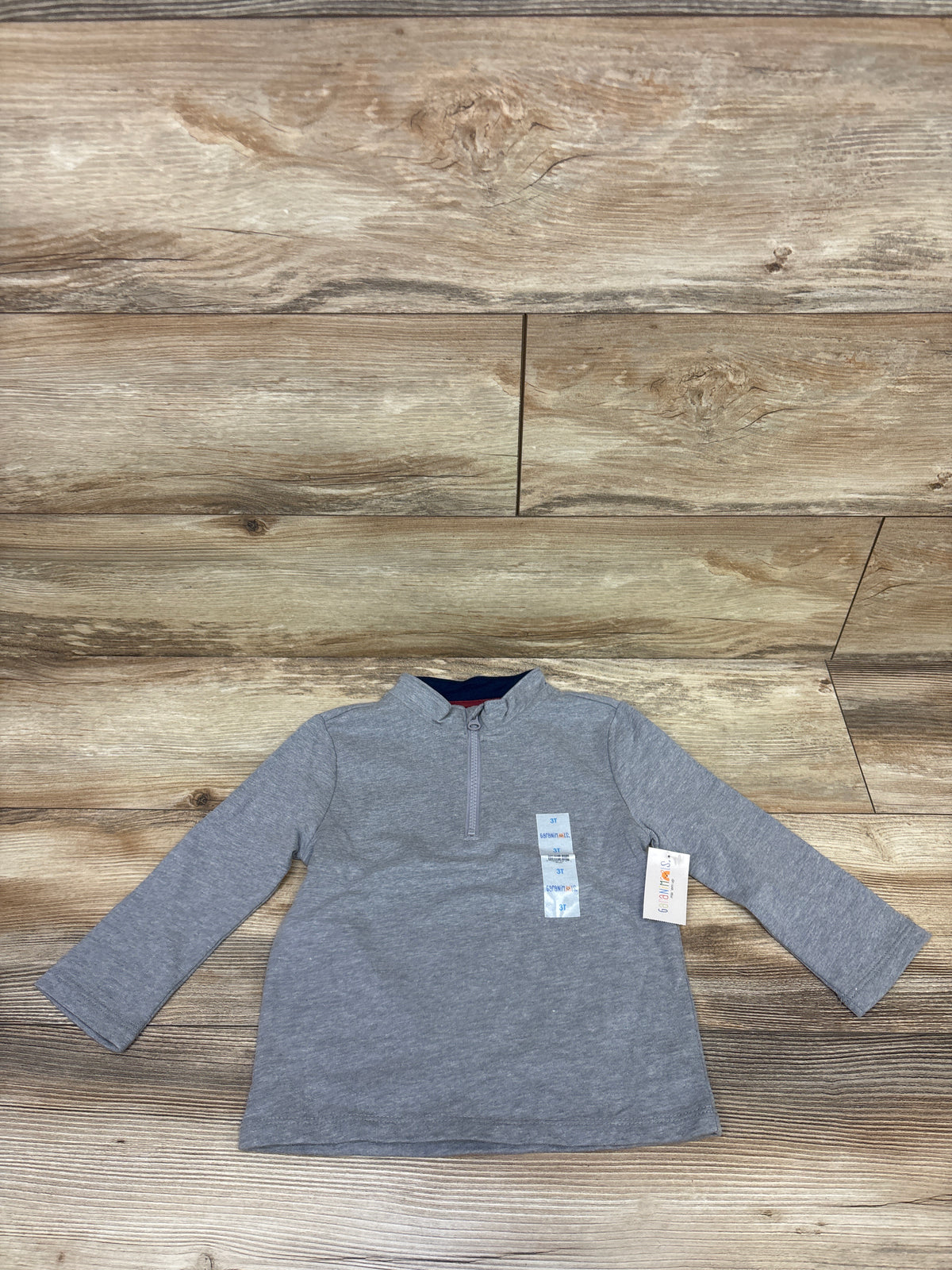 NEW Garanimals Quarter-Zip Sweatshirt Grey sz 3T