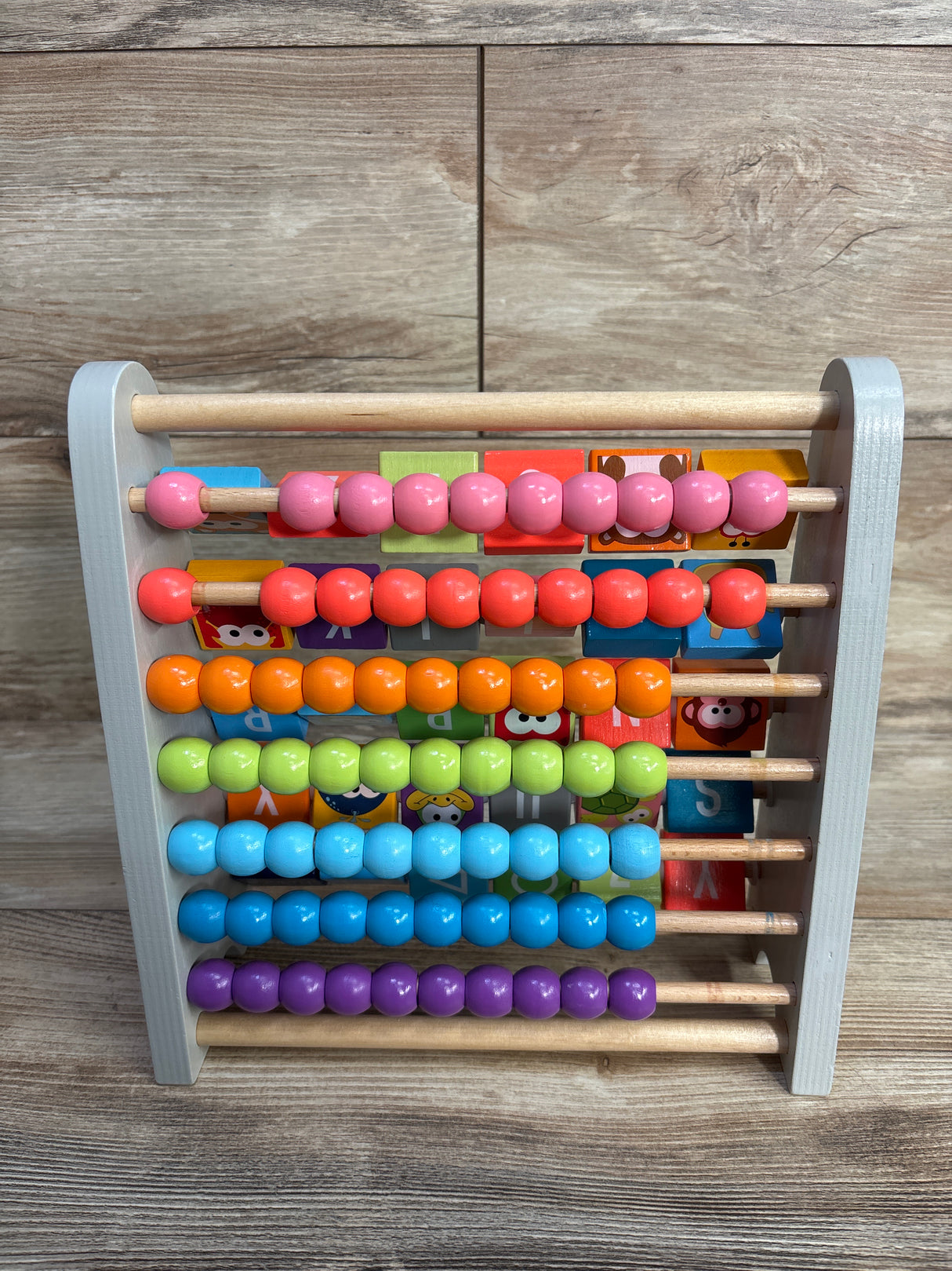 J'adore Wooden 2-in-1 Math Beads & ABC Animal Abacus