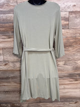 Caden Lane Bamboo Knit Maternity Robe in Moss Small-Large