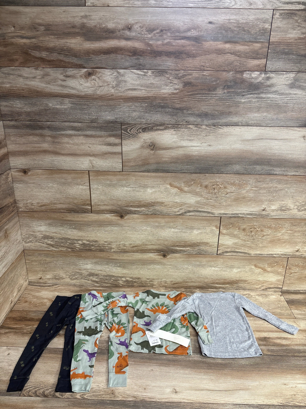 NEW Just One You 4pc Dinosaur Pajama Set Grey sz 12m