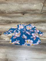 Carter's Floral Top Blue sz 2T