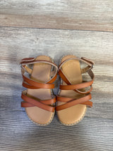 Cat & Jack Strappy Sandals Brown sz 6c
