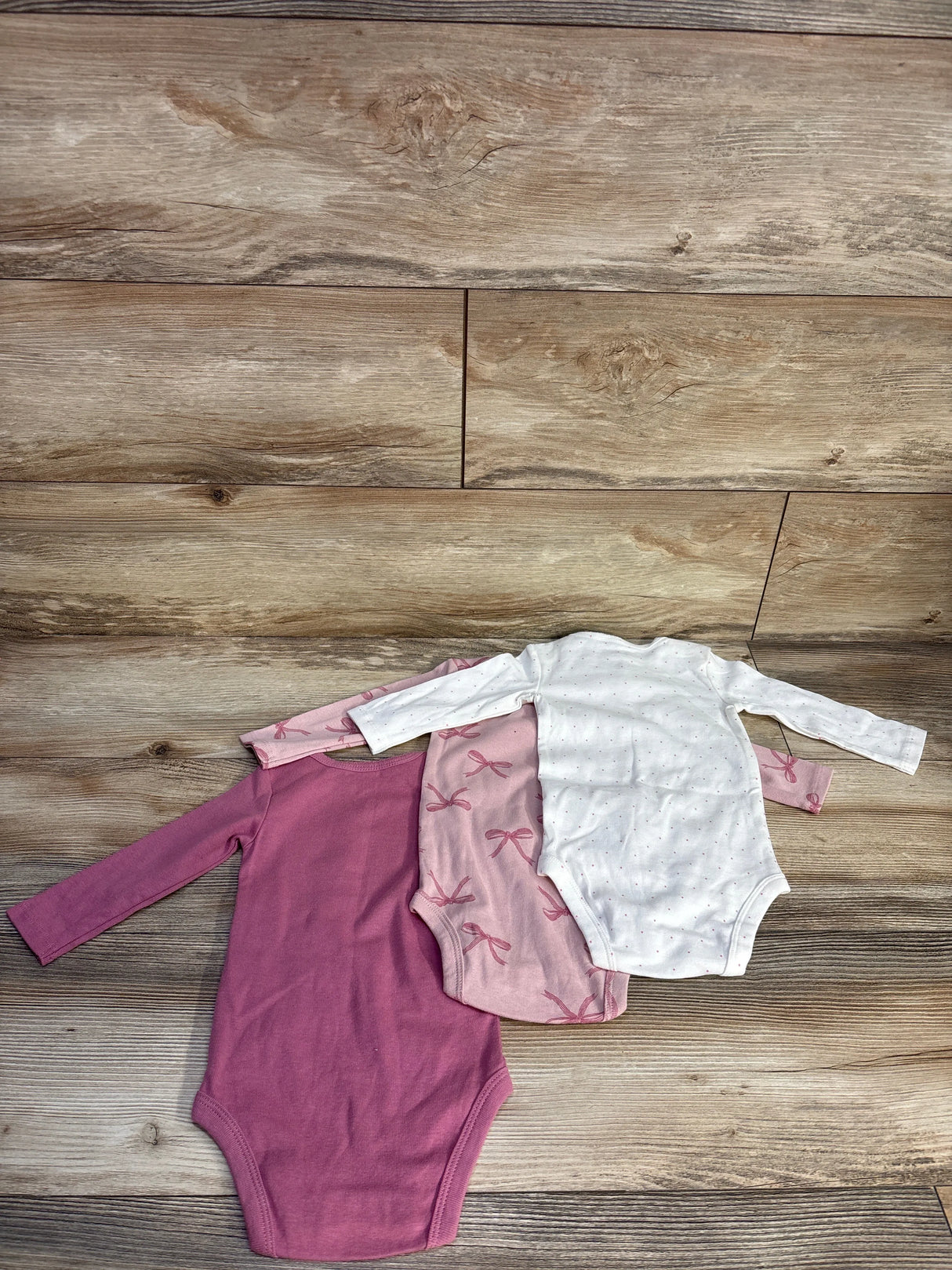 Just One You 3pk Bodysuits Set Pink sz 6m