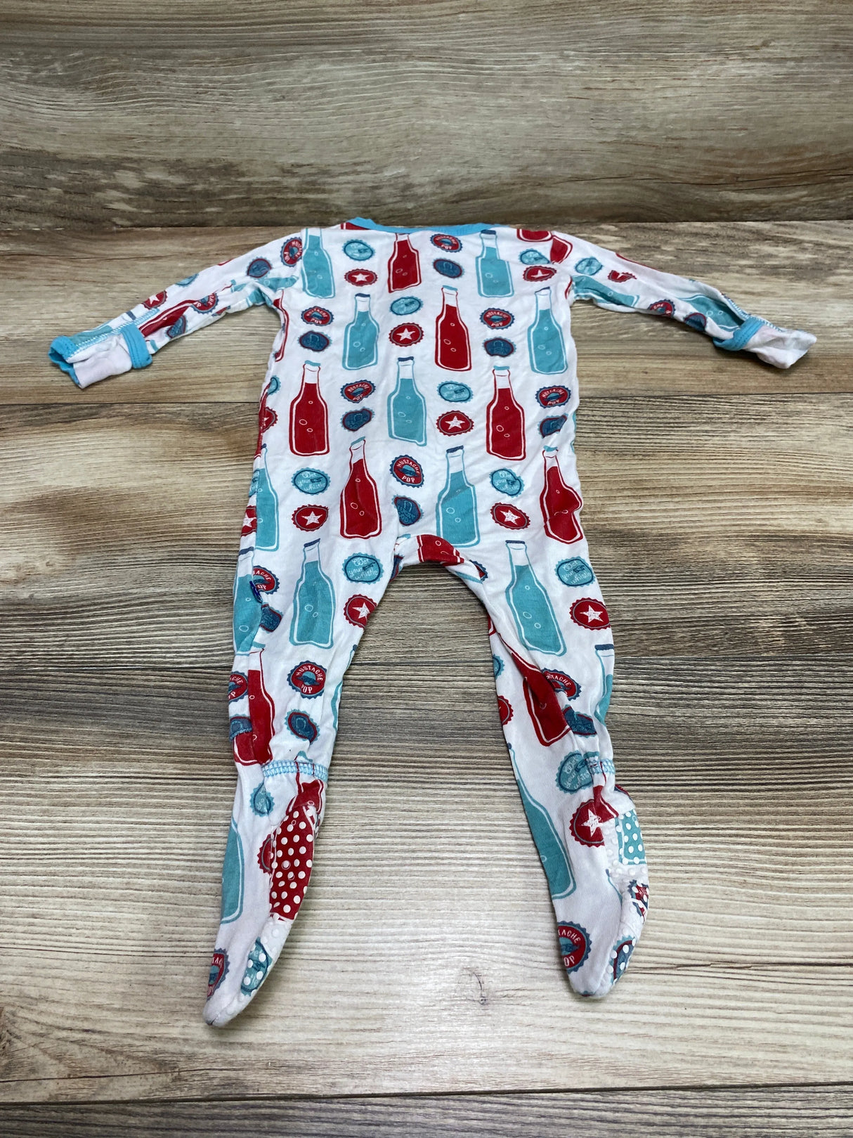 Kickee Pants Soda Pop Footie White sz 3-6m