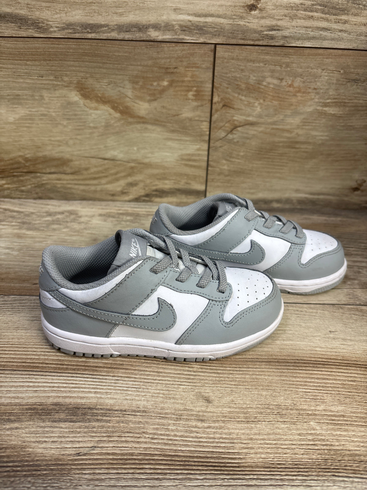 Nike Dunk Low TD 'White/Light Smoke Grey' Sneakers sz 10c