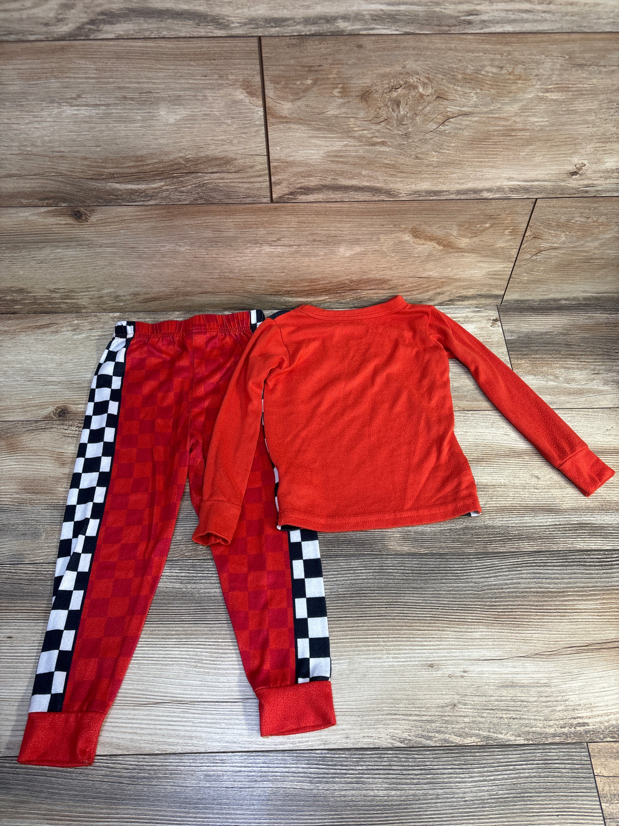 Disney Pixar 2pc Cars Pajama Set Red sz 4T