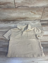 Easy Peasy Jacquard Polo Shirt Beige sz 2T