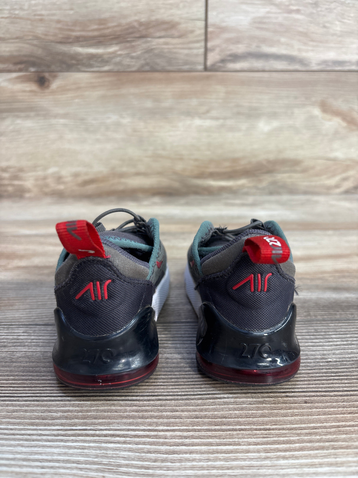 Nike Air Max 270 TD 'Iron Grey University Red' Sneakers, Grey sz 7c
