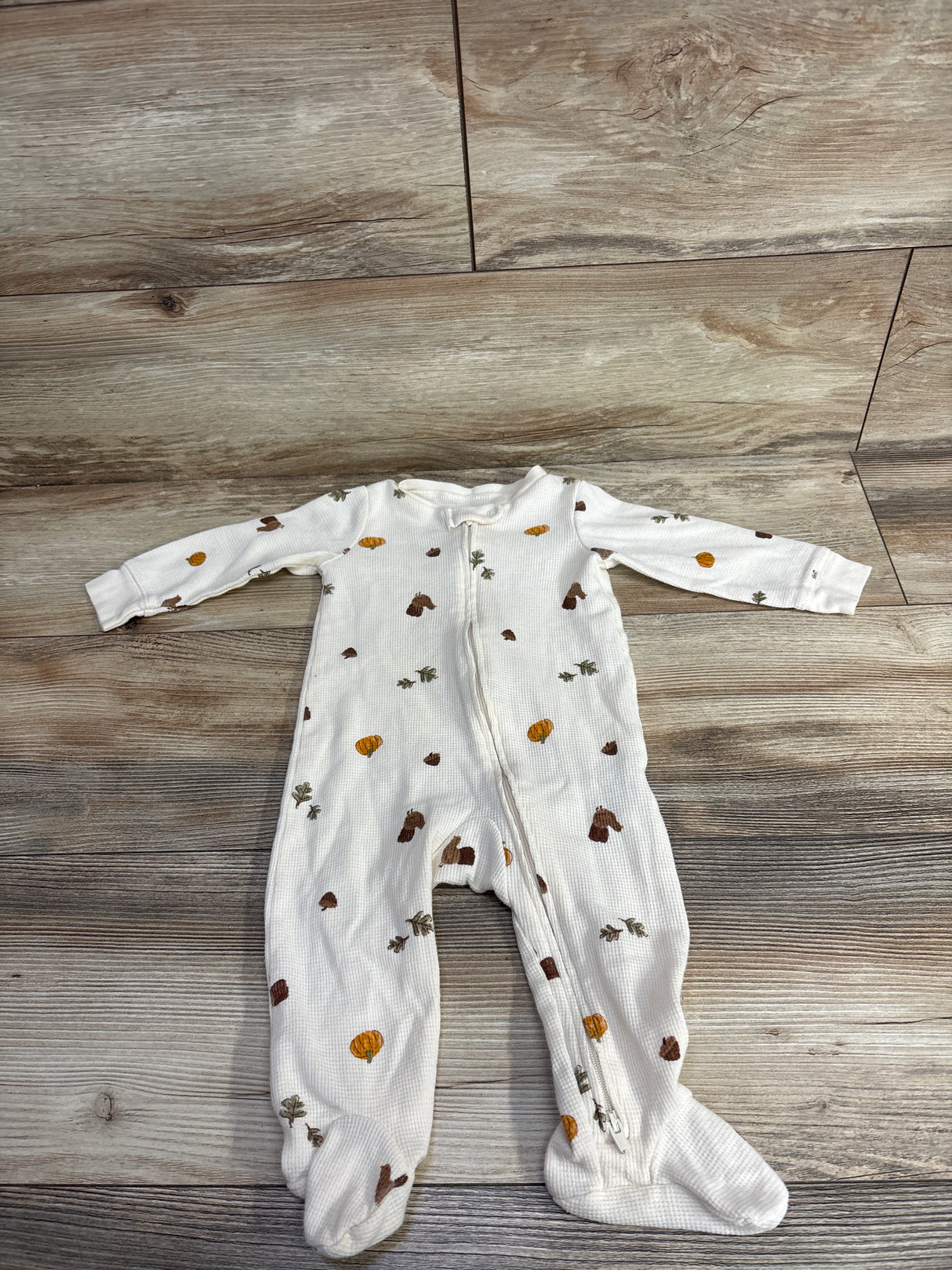 Carter's Waffle Knit Sleeper Ivory sz 9m