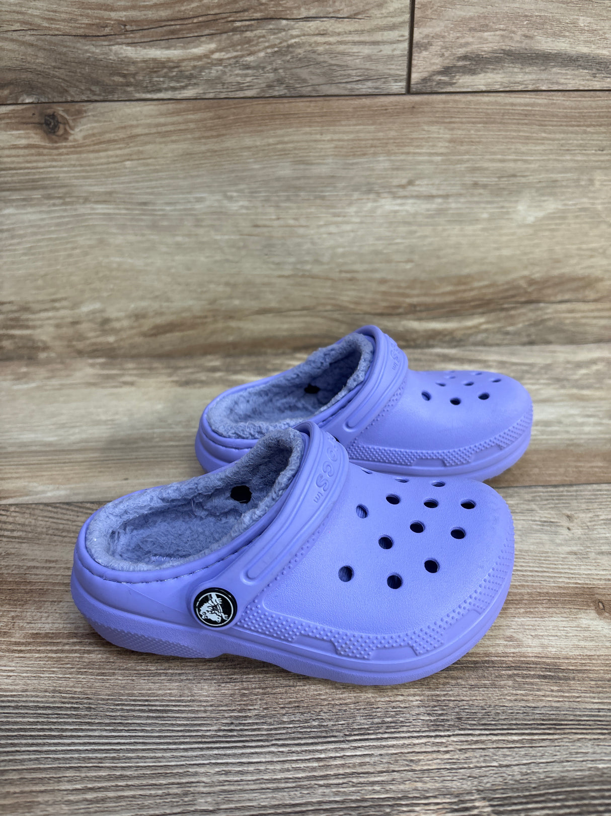 Crocs Classic Lined Clogs Purple sz 9c