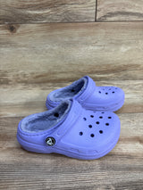 Crocs Classic Lined Clogs Purple sz 9c