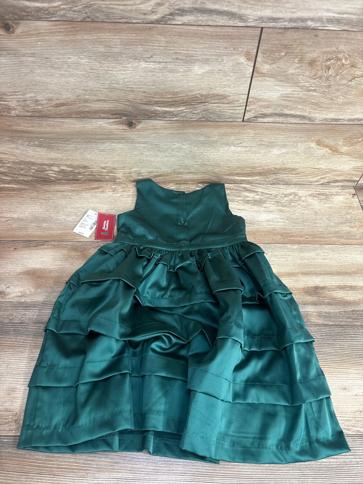 NEW Gymboree Satin Holiday Dress Emerald Green sz 4T