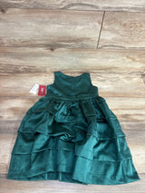 NEW Gymboree Satin Holiday Dress Emerald Green sz 4T