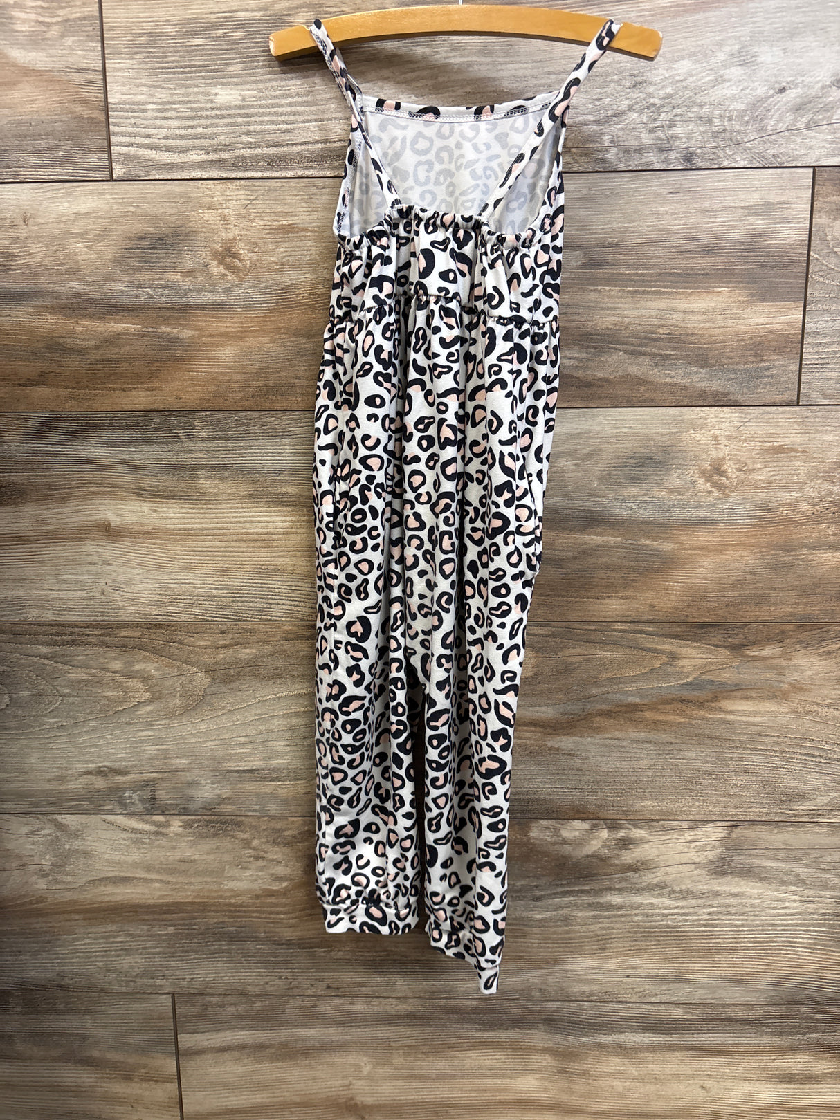 Generic Leopard Print Sleeveless Jumpsuit White sz 3-4T