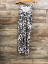 Generic Leopard Print Sleeveless Jumpsuit White sz 3-4T