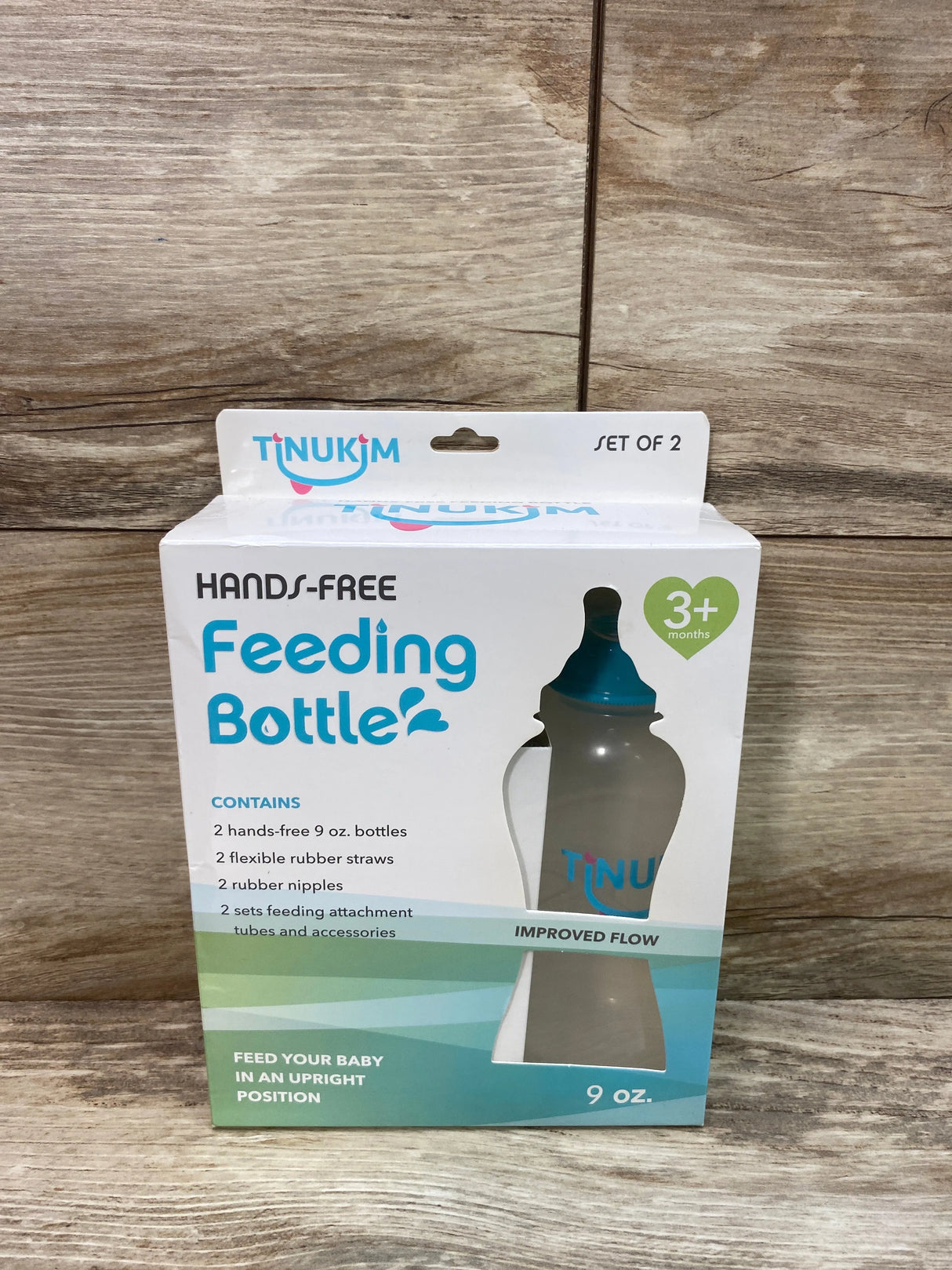 NEW Tinukim 2 Pk Hands Free Bottles